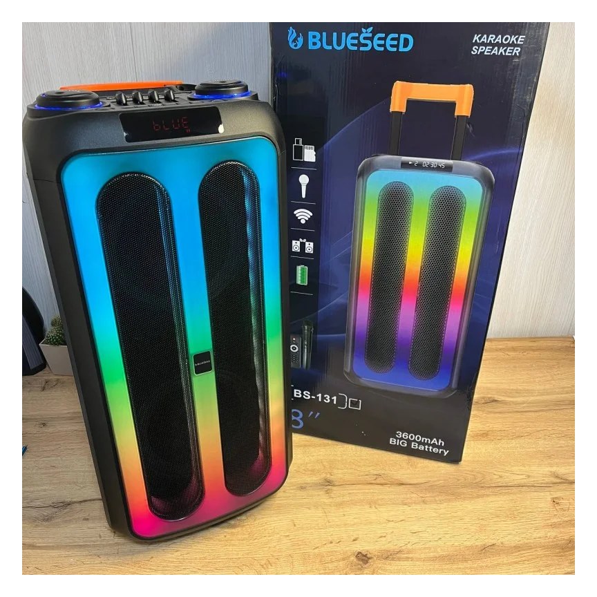 Колонка портативна акумуляторна 3600mAh Bluetooth Wireless Speaker TTD-2820 Чорна
